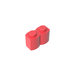 Brique spéciale 1 x 2 Palisade [alias Bûche]-MyGobricksFr