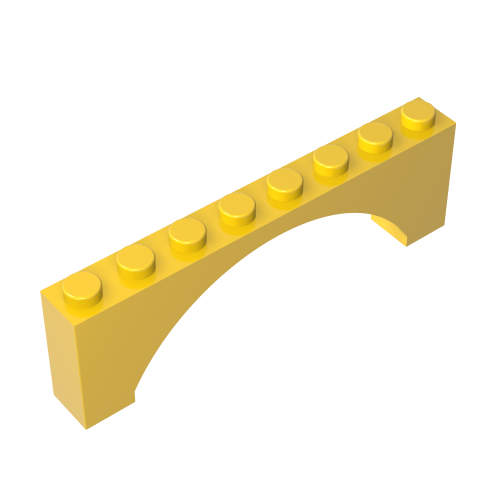 Arche en briques 1 x 8 x 2 surélevée-MyGobricksFr