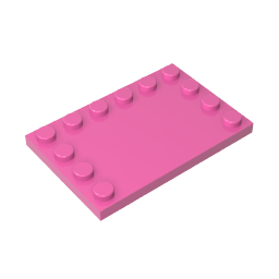 Plaque spéciale 4 x 6 avec goujons sur 3 bords-MyGobricksFr
