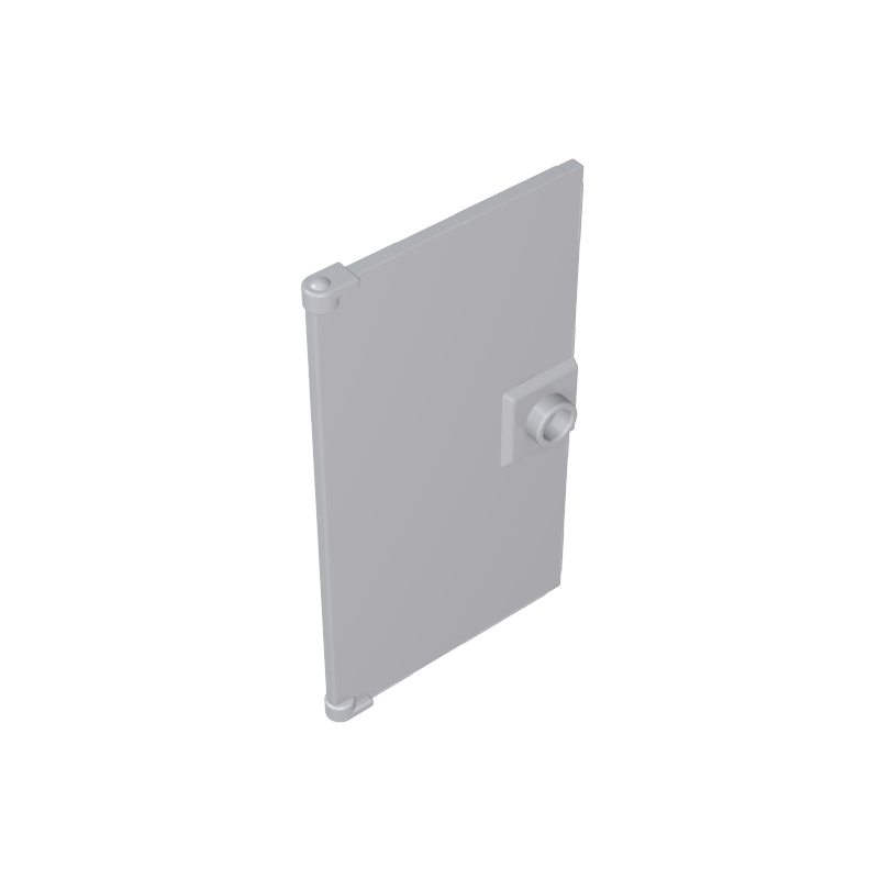 Porte 1 x 4 x 6 lisse avec plinthe à poignée carrée-MyGobricksFr