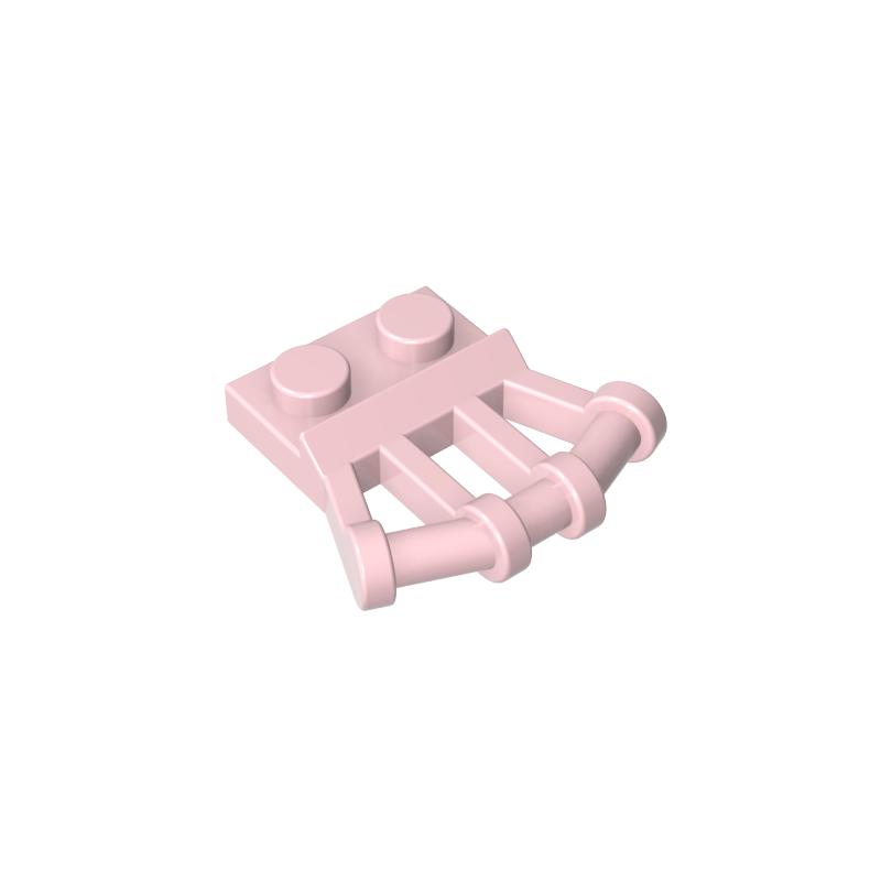 Assiette spéciale 1 x 2 avec poignées inclinées sur le côté-MyGobricksFr