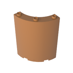 Panneau 4 x 4 x 6 Quart de cylindre-MyGobricksFr