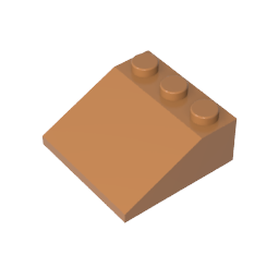 3x3 25° slope facing bricks