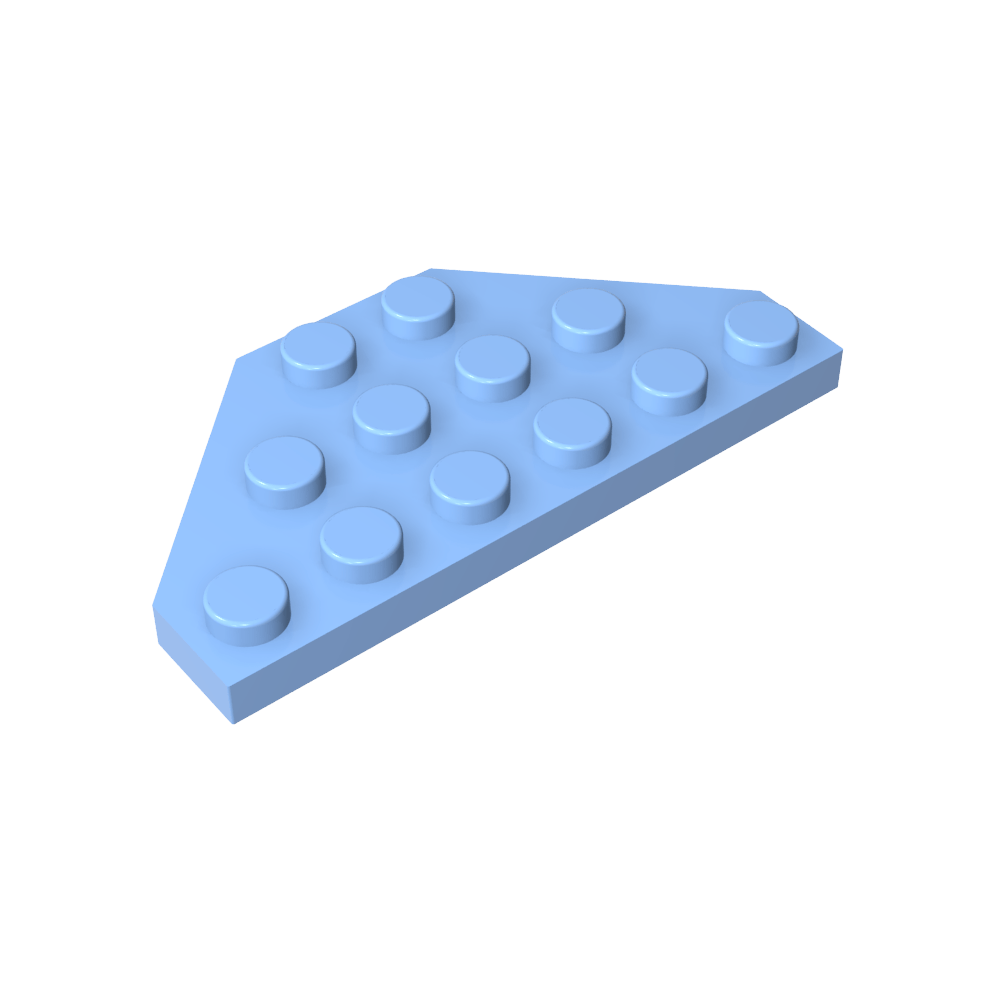 Plaque en coin 3 x 6 Coins coupés-MyGobricksFr
