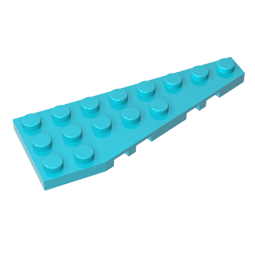 Plaque en coin 8 x 3 droite-MyGobricksFr