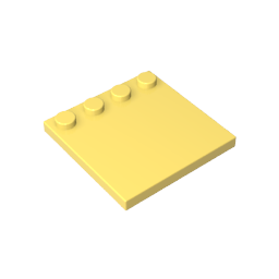 Plaques spéciales 4 x 4 avec goujons sur un bord [Lisse]-MyGobricksFr