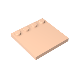 Plaques spéciales 4 x 4 avec goujons sur un bord [Lisse]-MyGobricksFr