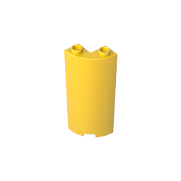 Quart de cylindre 2 x 2 x 5 (Mur)-MyGobricksFr