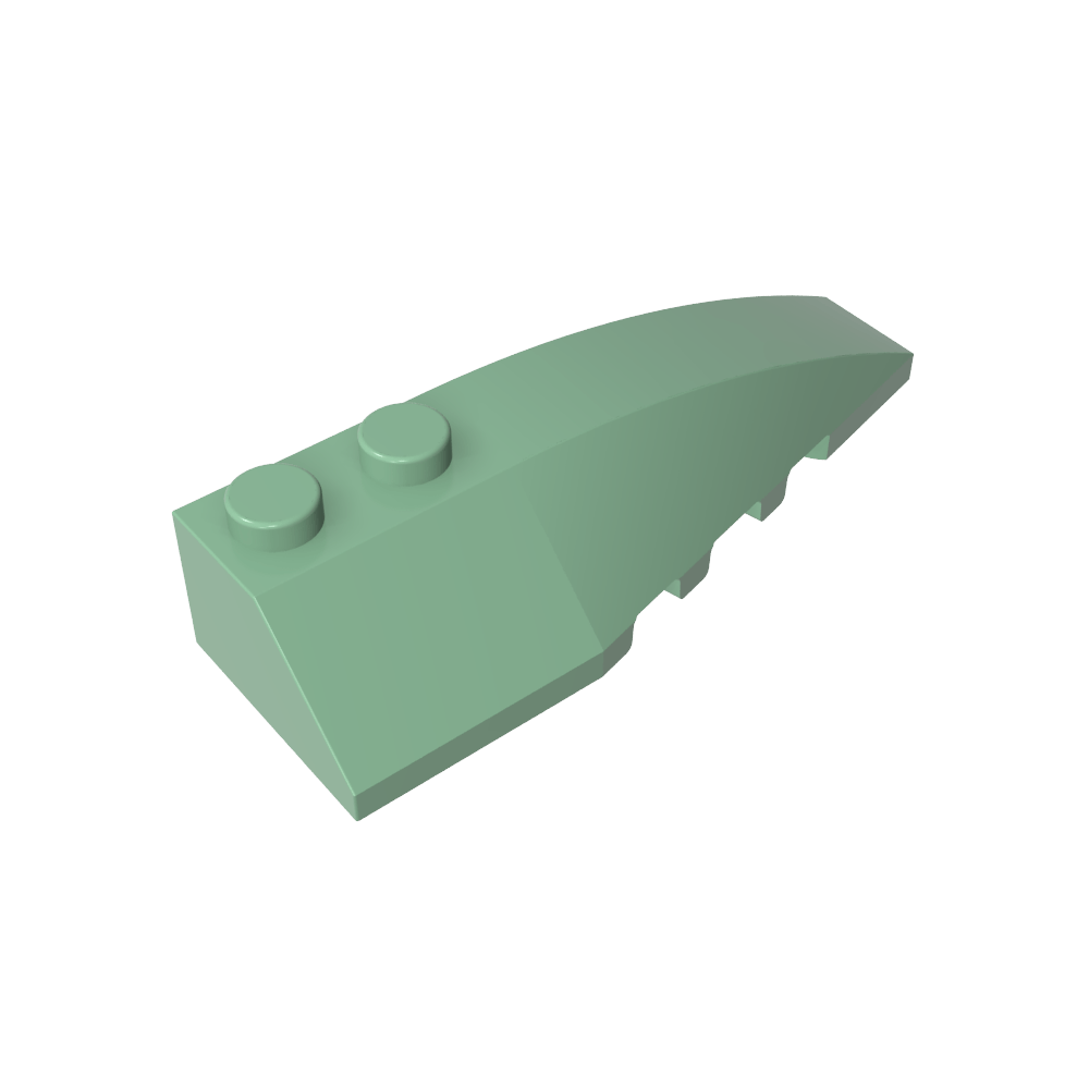 Coin incurvé 6 x 2 Droite-MyGobricksFr