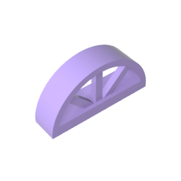 Fenêtre 1 x 4 x 1 2/3 avec linteau arrondi à rayons-MyGobricksFr