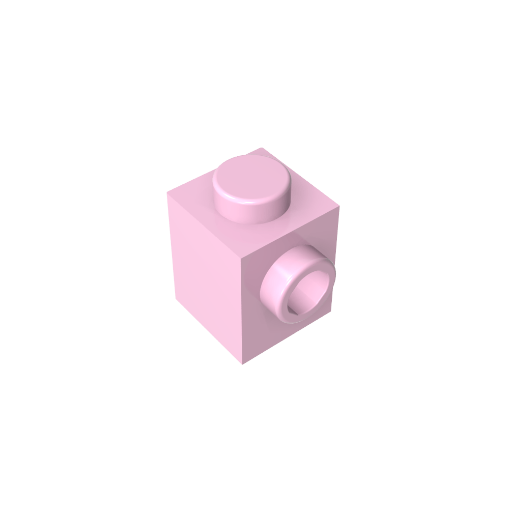 Brique spéciale 1 x 1 avec tenon sur 1 côté-MyGobricksFr