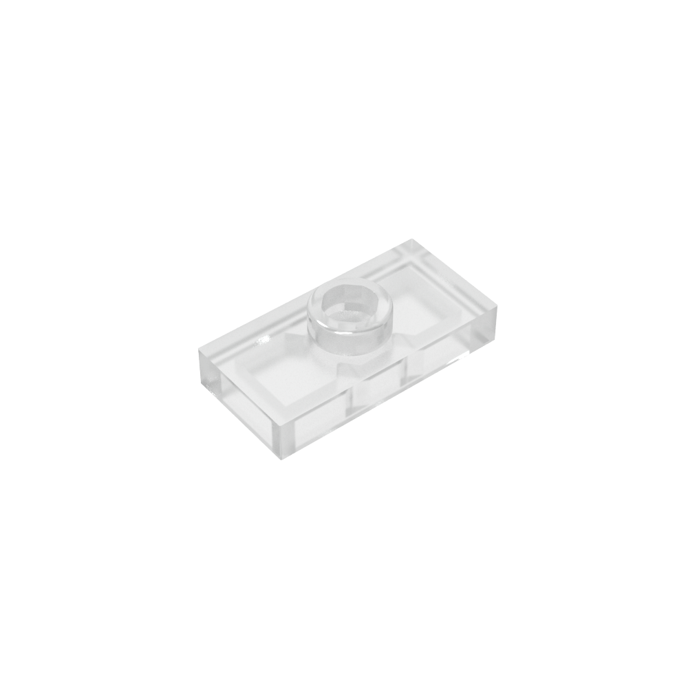 Plaque spéciale 1 x 2 avec 1 goujon rainuré et support de goujon intérieur (cavalier)-MyGobricksFr