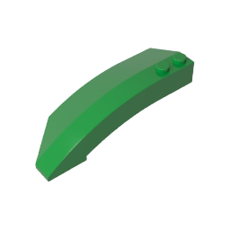 Coin incurvé 8 x 3 x 2 ouvert à droite-MyGobricksFr