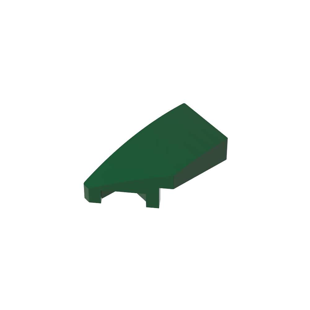 Toit courbe en pente 2 x 1 avec encoche pour montant gauche-MyGobricksFr