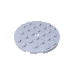 Assiette ronde 6 x 6 avec trou-MyGobricksFr