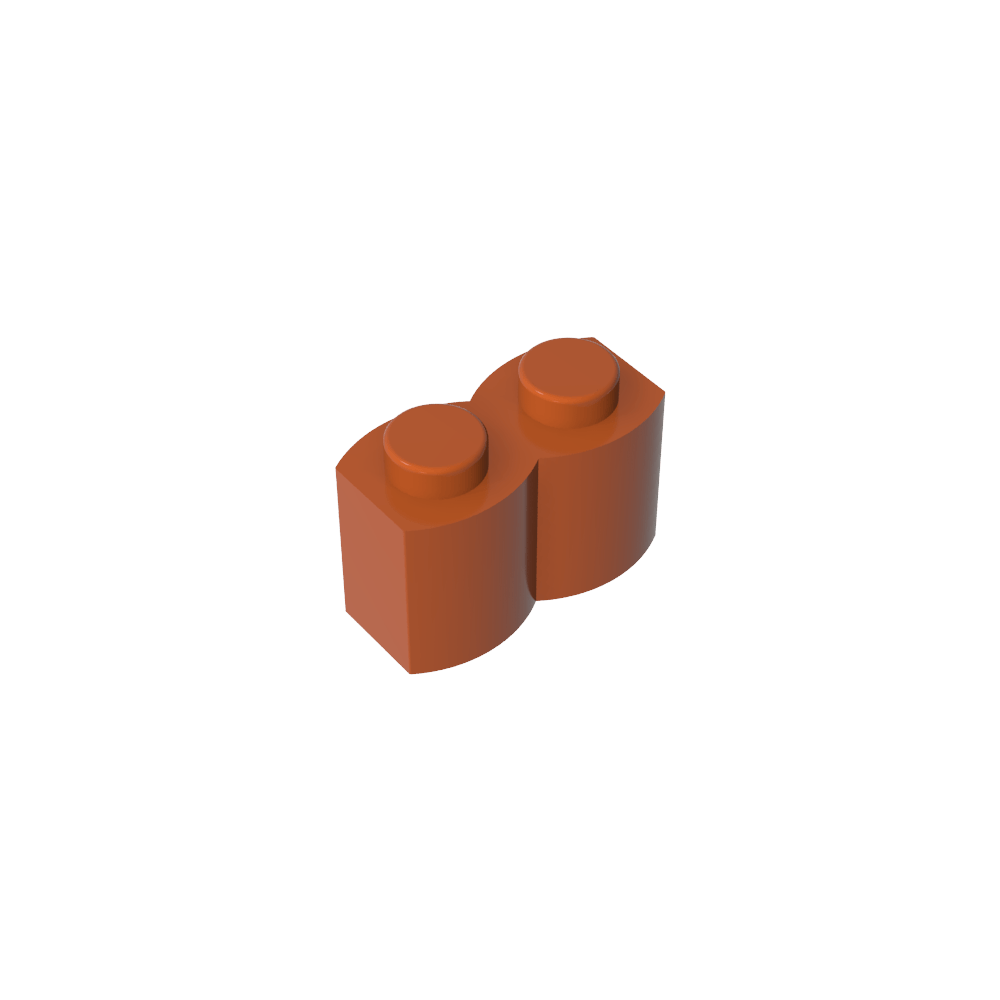 Brique spéciale 1 x 2 Palisade [alias Bûche]-MyGobricksFr