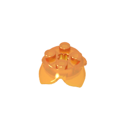 Plaque ronde 2 x 2 x 2/3 avec trou d'essieu et 4 extensions de lames-MyGobricksFr