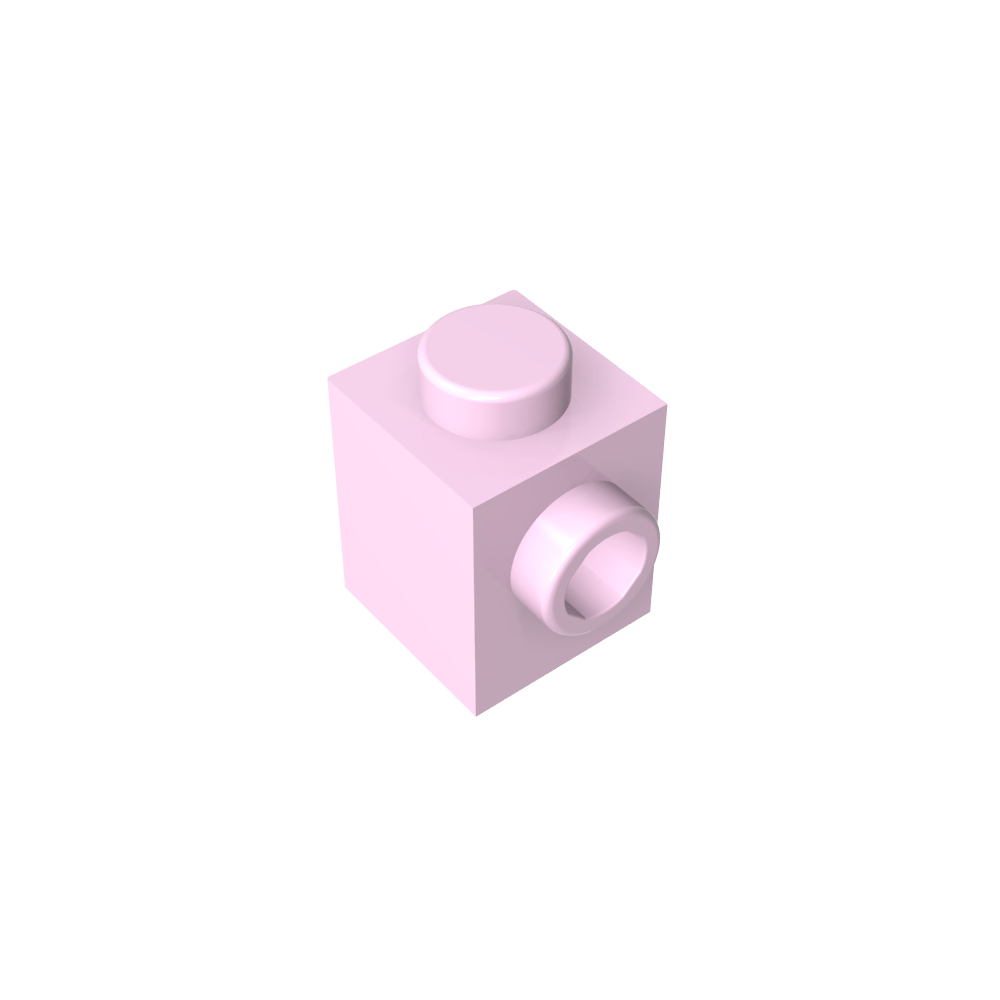 Brique spéciale 1 x 1 avec tenon sur 1 côté-MyGobricksFr
