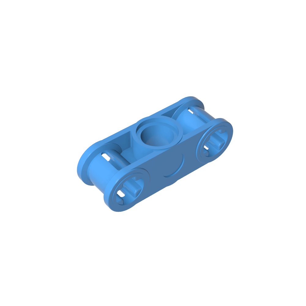 Axe et connecteur à broche Technic perpendiculaire 3L avec trou de broche central-MyGobricksFr