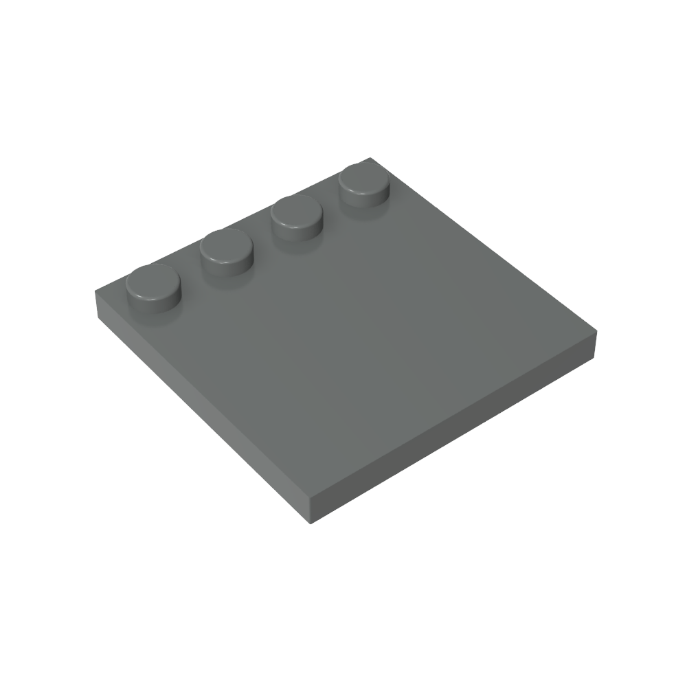 Plaques spéciales 4 x 4 avec goujons sur un bord [Lisse]-MyGobricksFr