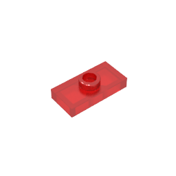 Plaque spéciale 1 x 2 avec 1 goujon rainuré et support de goujon intérieur (cavalier)-MyGobricksFr