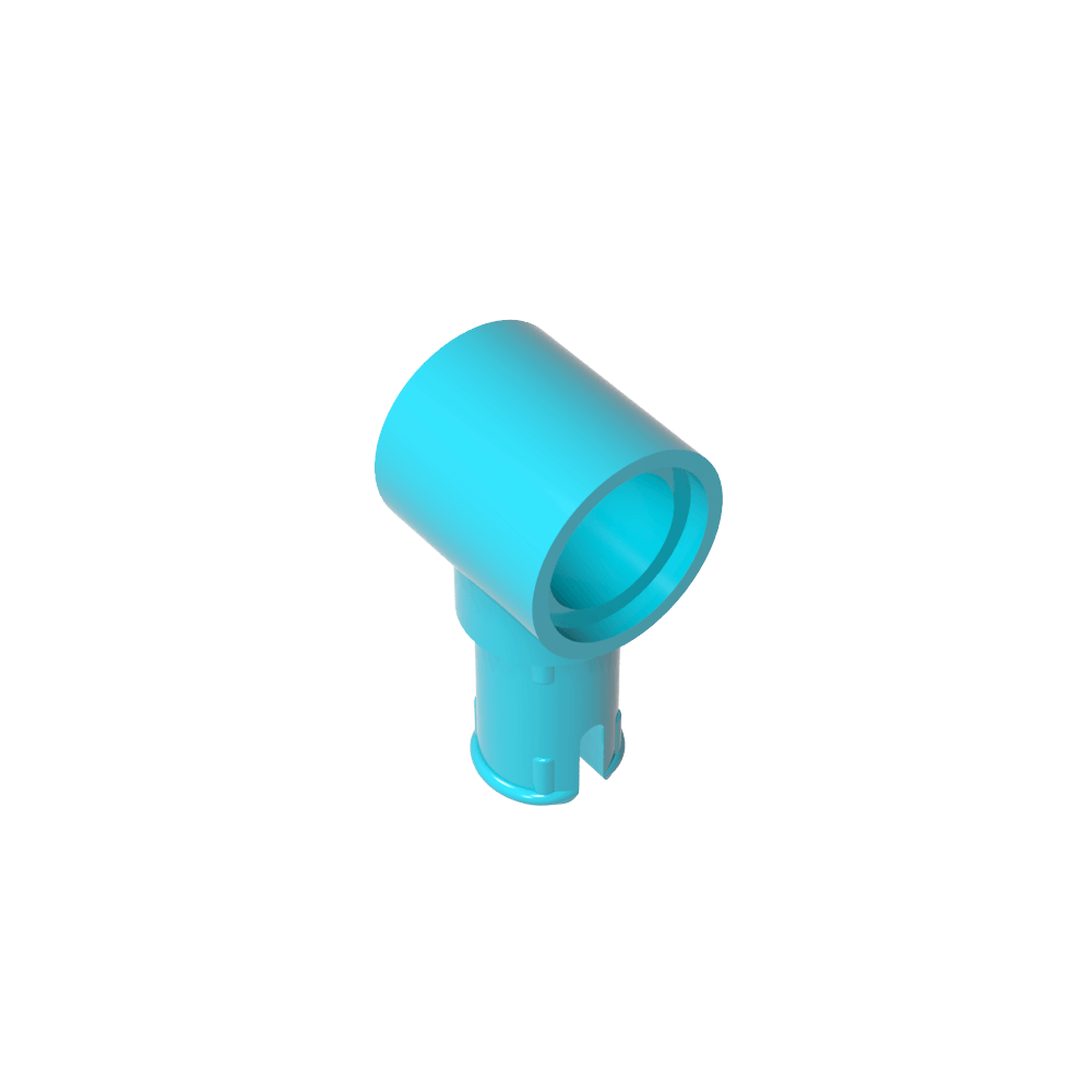 Connecteur Technic à 1 broche avec rainures de friction dans le sens de la longueur-MyGobricksFr