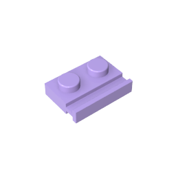 Plaque spéciale 1 x 2 avec rail de porte-MyGobricksFr