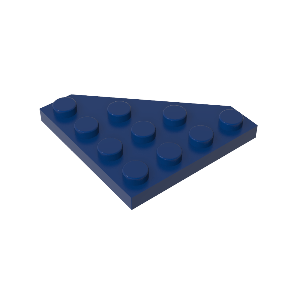 Plaque en coin 4 x 4 Coin coupé-MyGobricksFr