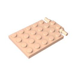 Plaque spéciale 4 x 6 avec charnière à trappe [Longues goupilles]-MyGobricksFr