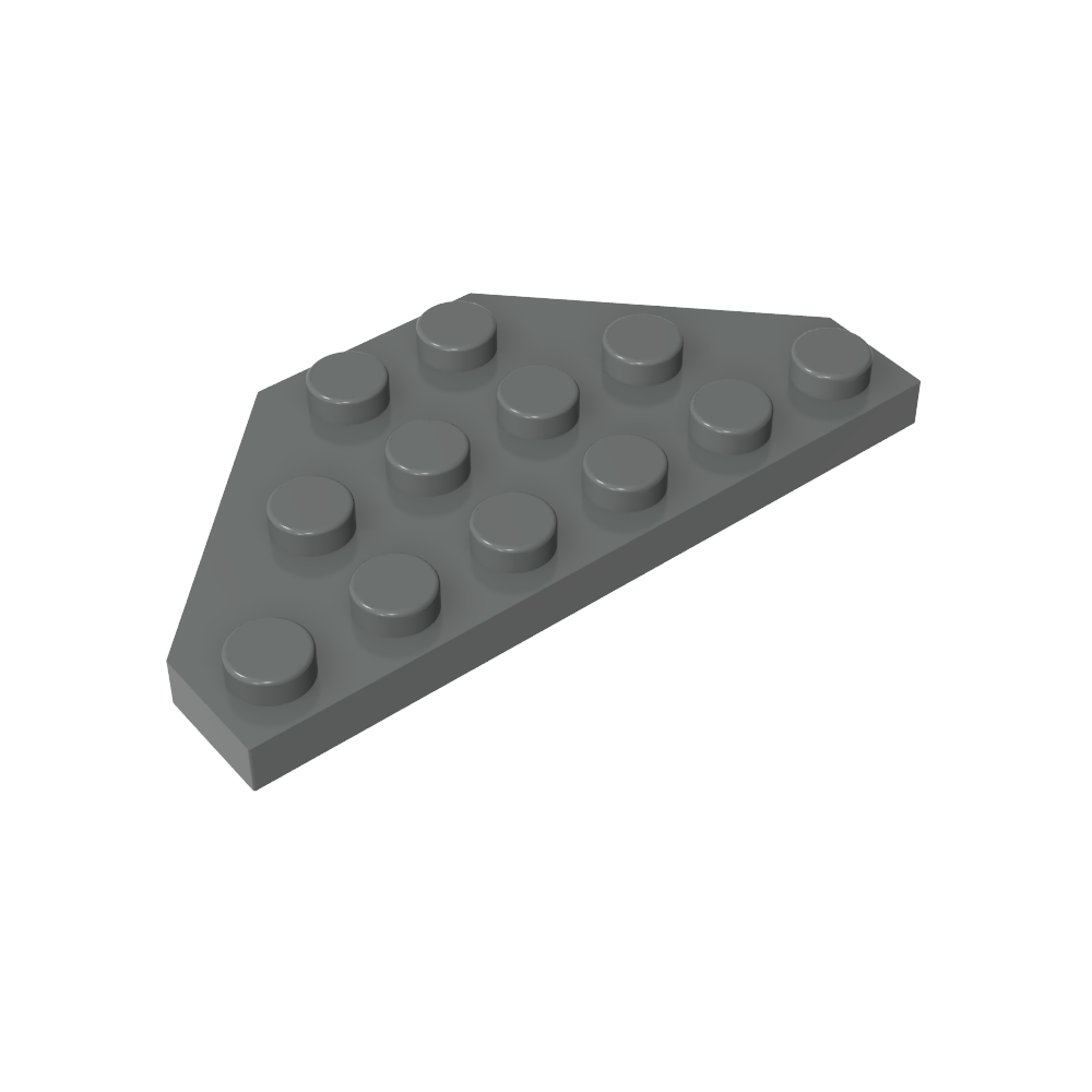 Plaque en coin 3 x 6 Coins coupés-MyGobricksFr
