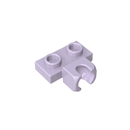 Plaque spéciale 1 x 2 5,9 mm, coupelle centrale latérale-MyGobricksFr