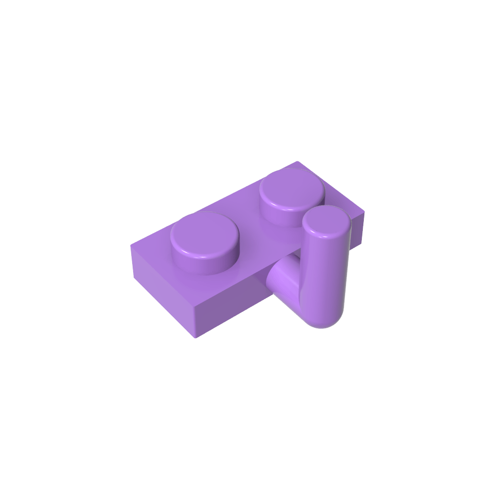 Plaque spéciale 1 x 2 avec bras relevé [Bras horizontal 6 mm]-MyGobricksFr