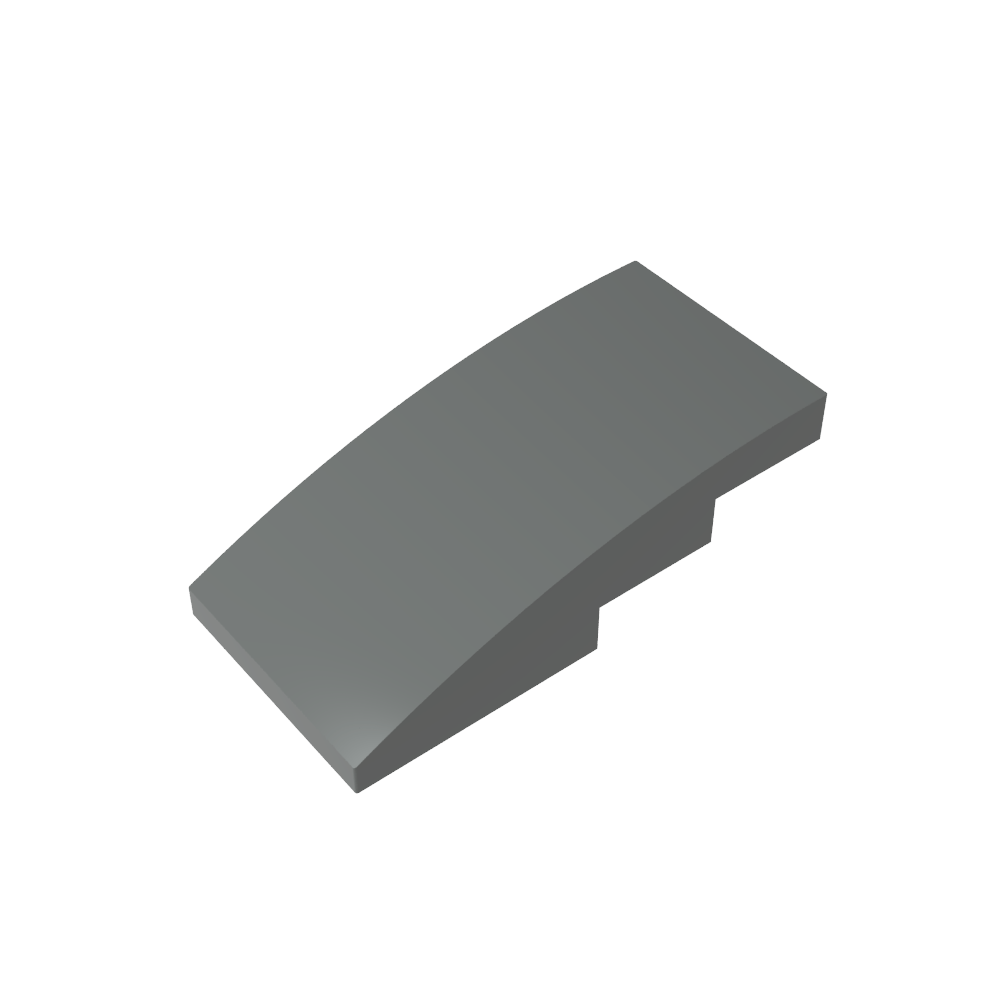 Toit incurvé en pente 4 x 2 sans montants-MyGobricksFr