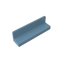 Panneau 1 x 4 x 1 avec coins arrondis [Mur mince]-MyGobricksFr