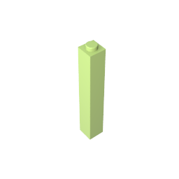 Brique 1 x 1 x 5 avec montant ouvert ou creux obturé-MyGobricksFr