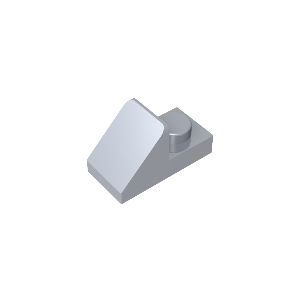 Pente 45° 2 x 1 avec découpe 2/3 [Version originale]-MyGobricksFr