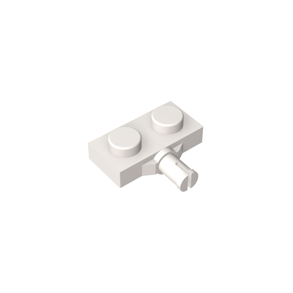 Plaque spéciale 1 x 2 avec support de roue, fente simple-MyGobricksFr
