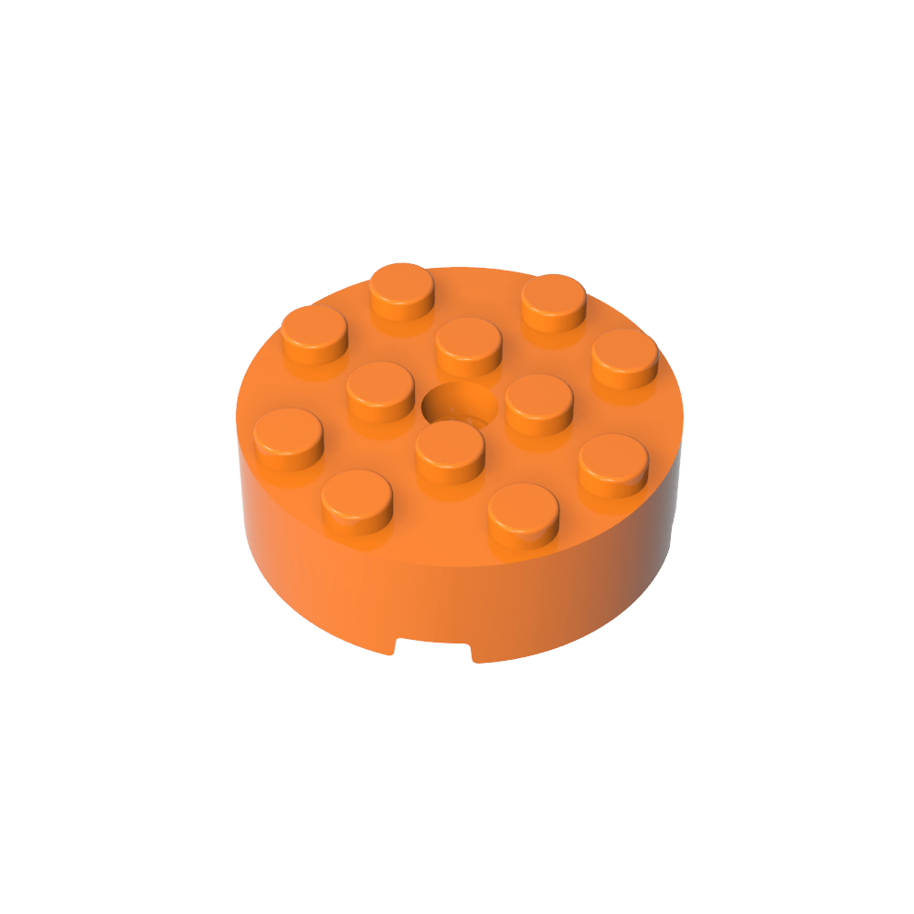 Brique ronde 4 x 4 [Trou central]-MyGobricksFr