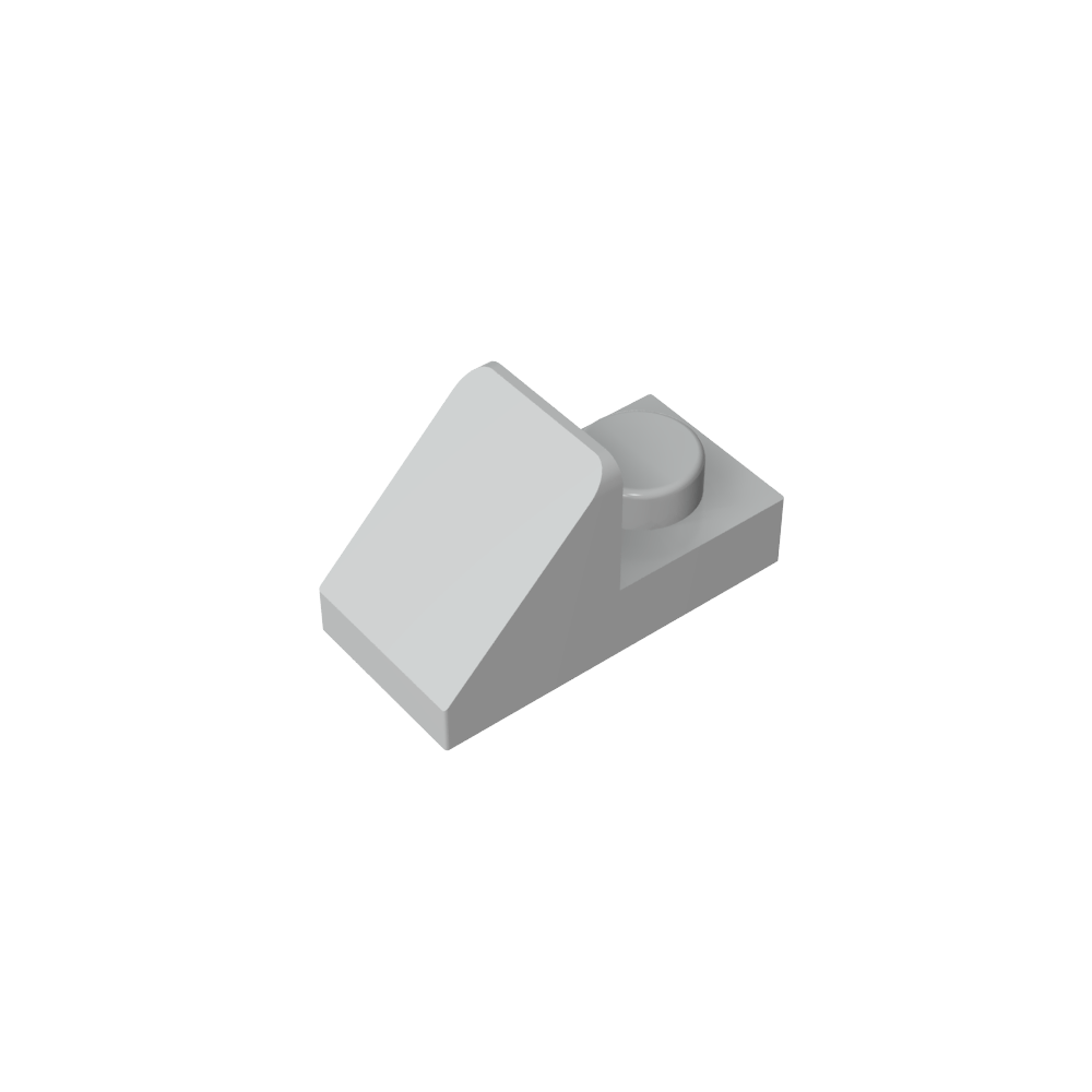 Pente 45° 2 x 1 avec découpe 2/3 [Version originale]-MyGobricksFr
