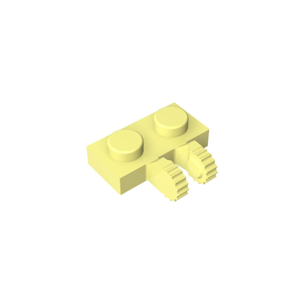 Plaque de charnière 1 x 2 à verrouillage par 2 doigts sur le côté, 9 dents-MyGobricksFr