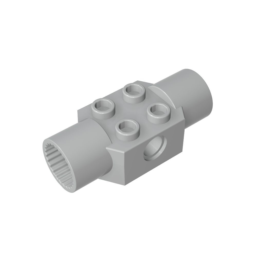 Brique Technic spéciale 2 x 2 avec trou pour goupille, avec 2 articulations rotatives-MyGobricksFr