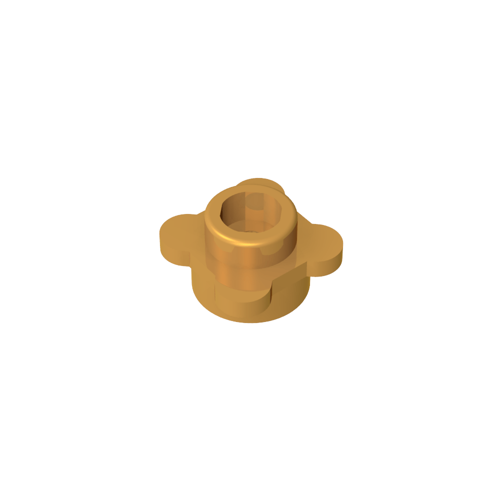 Plante, fleur, assiette ronde 1 x 1 avec 4 pétales-MyGobricksFr