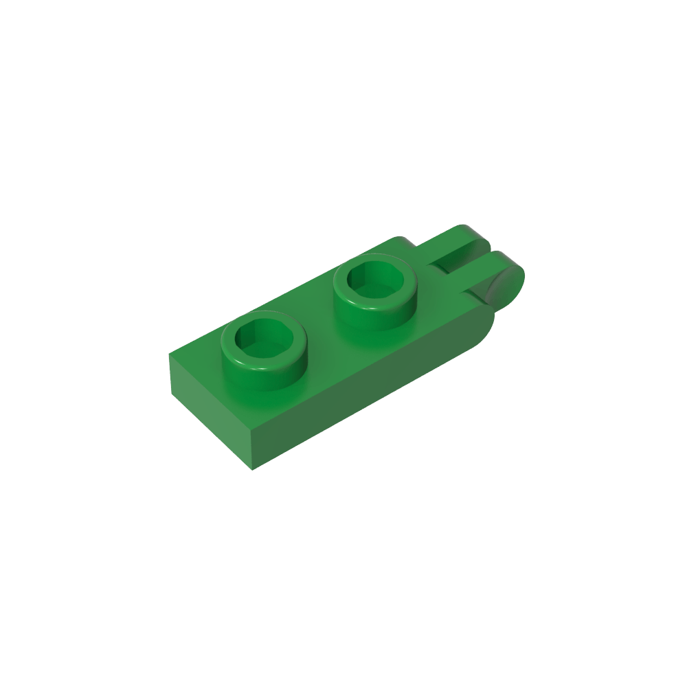 Plaque de charnière 1 x 2 avec 2 doigts et goujons creux-MyGobricksFr