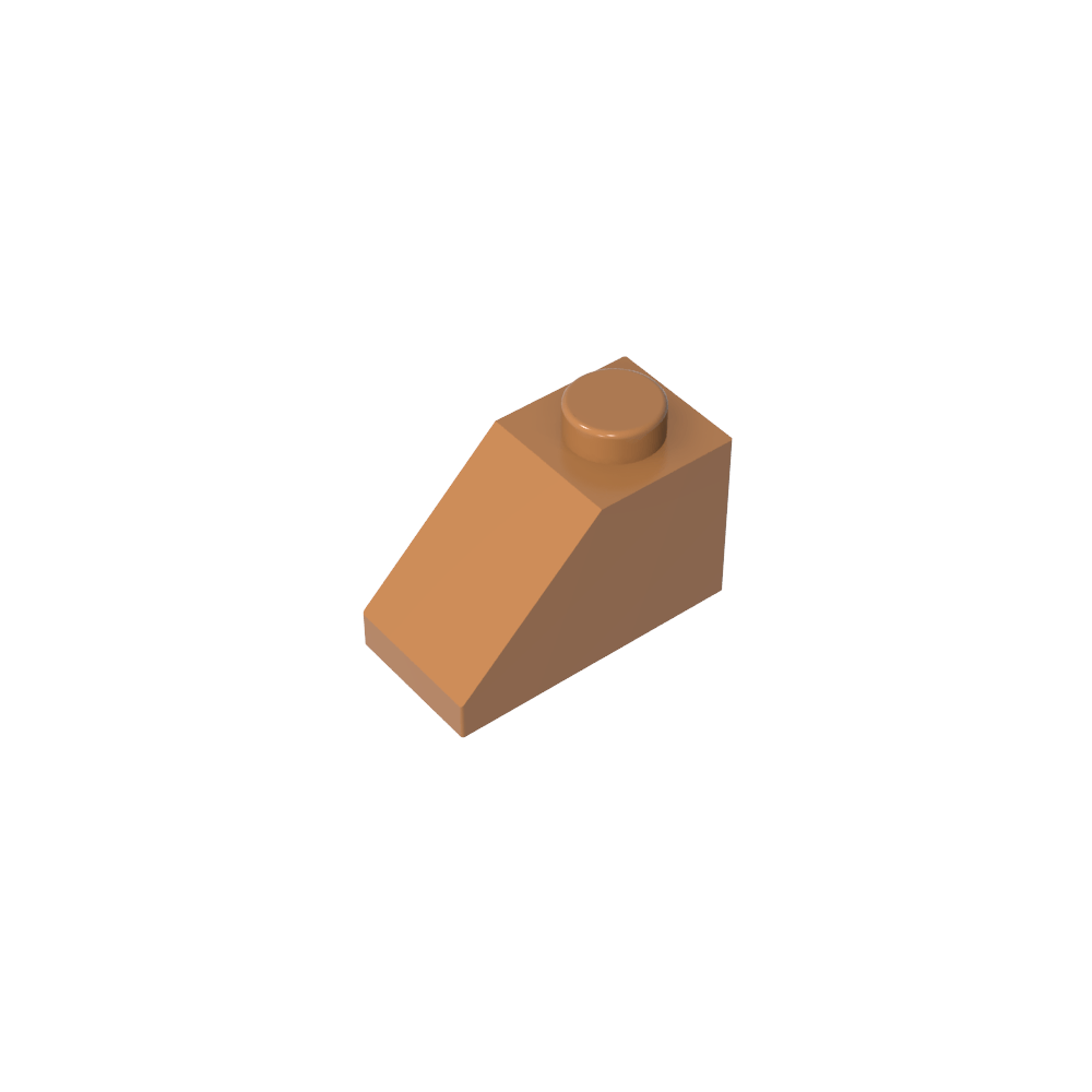 Pente 45° 2 x 1 avec goupille inférieure-MyGobricksFr