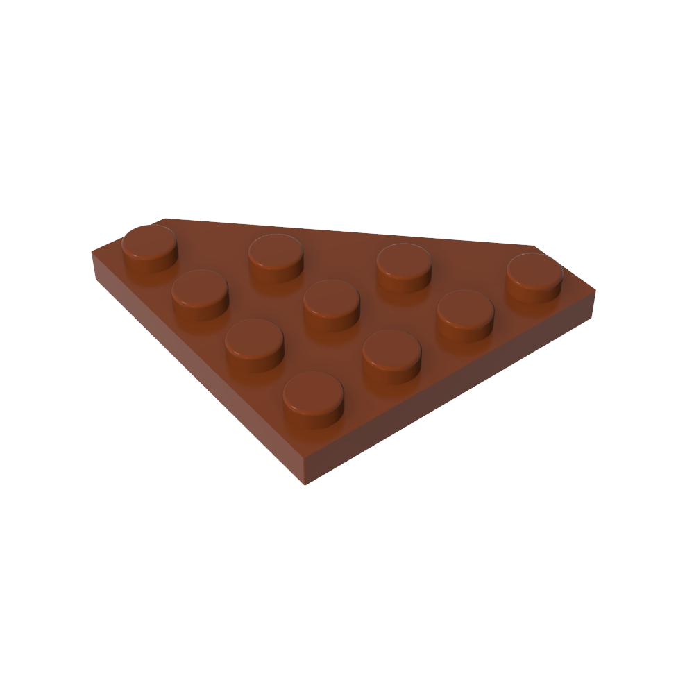 Plaque en coin 4 x 4 Coin coupé-MyGobricksFr