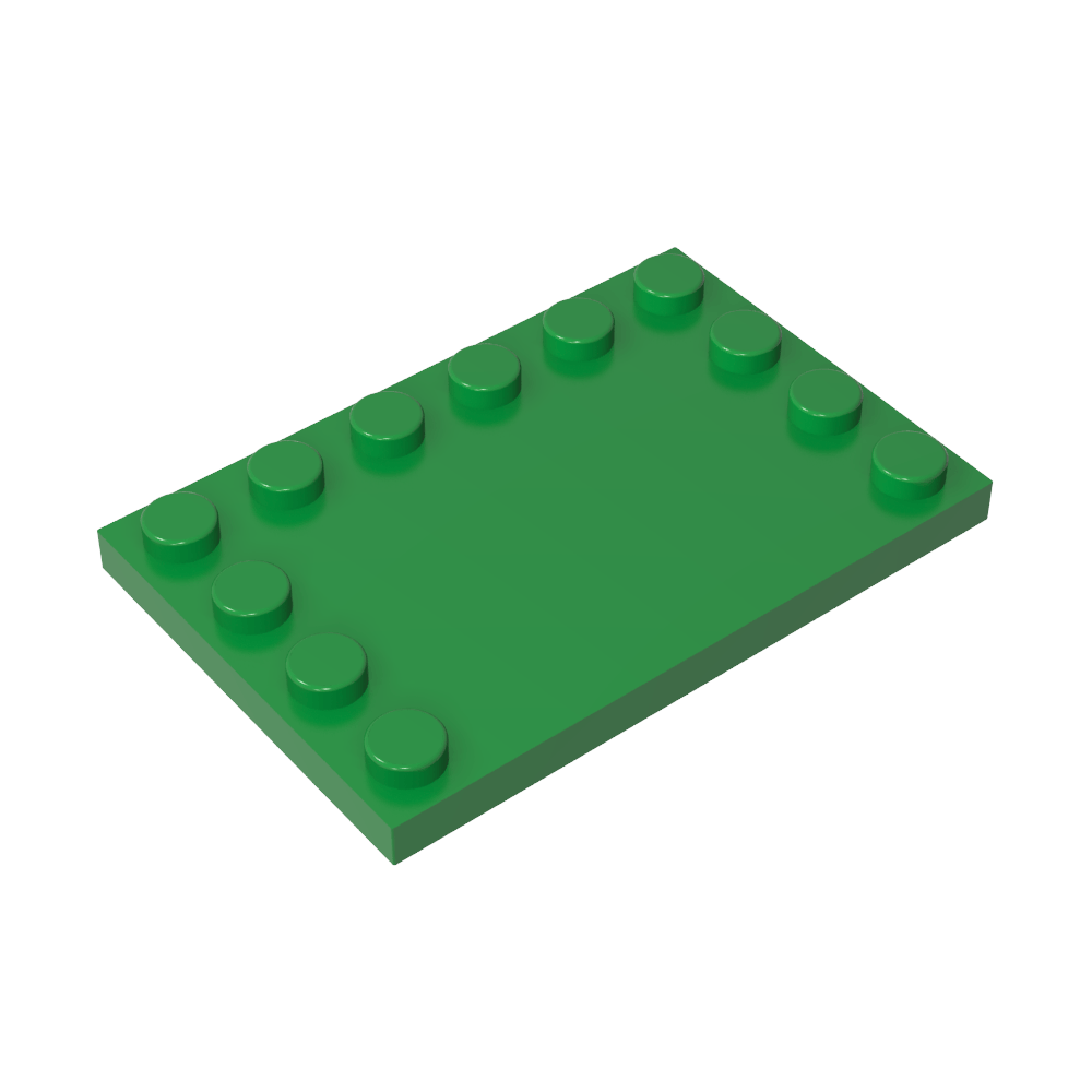 Plaque spéciale 4 x 6 avec goujons sur 3 bords-MyGobricksFr