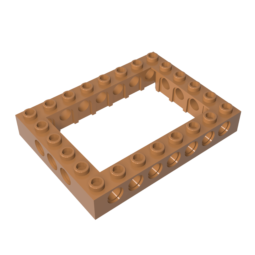 Brique Technic 6 x 8 avec centre ouvert 4 x 6-BricksBulk.Fr