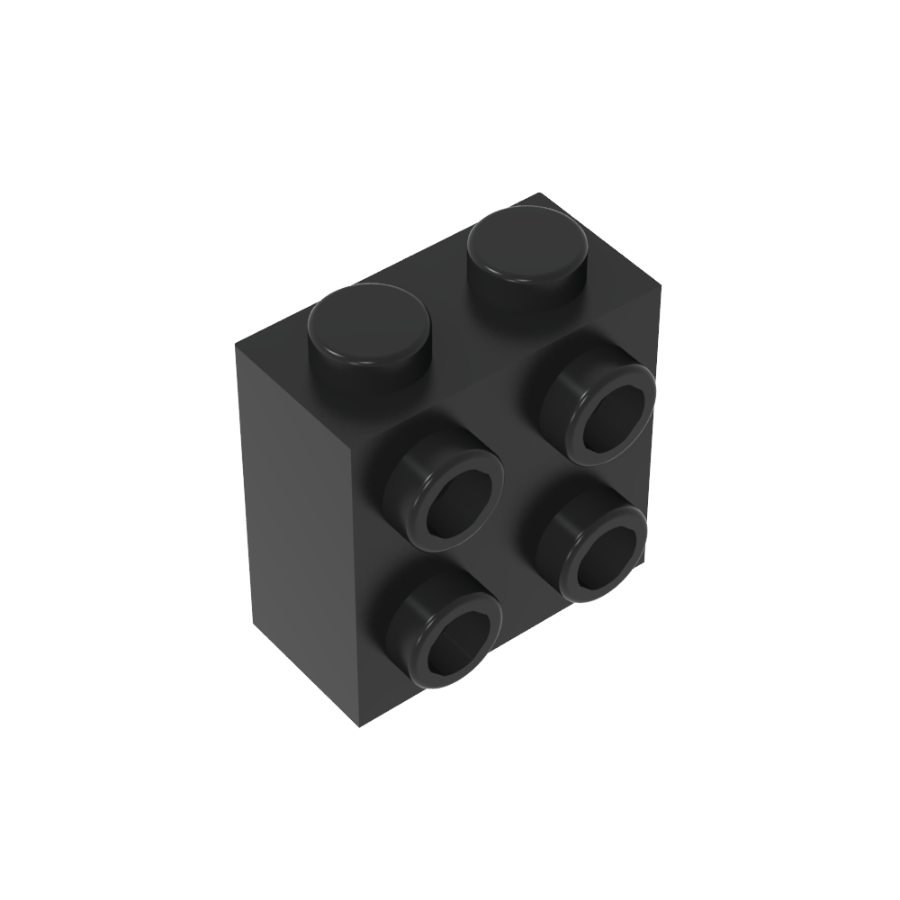 Brique spéciale 1 x 2 x 1 2/3 avec quatre tenons sur une face-MyGobricksFr