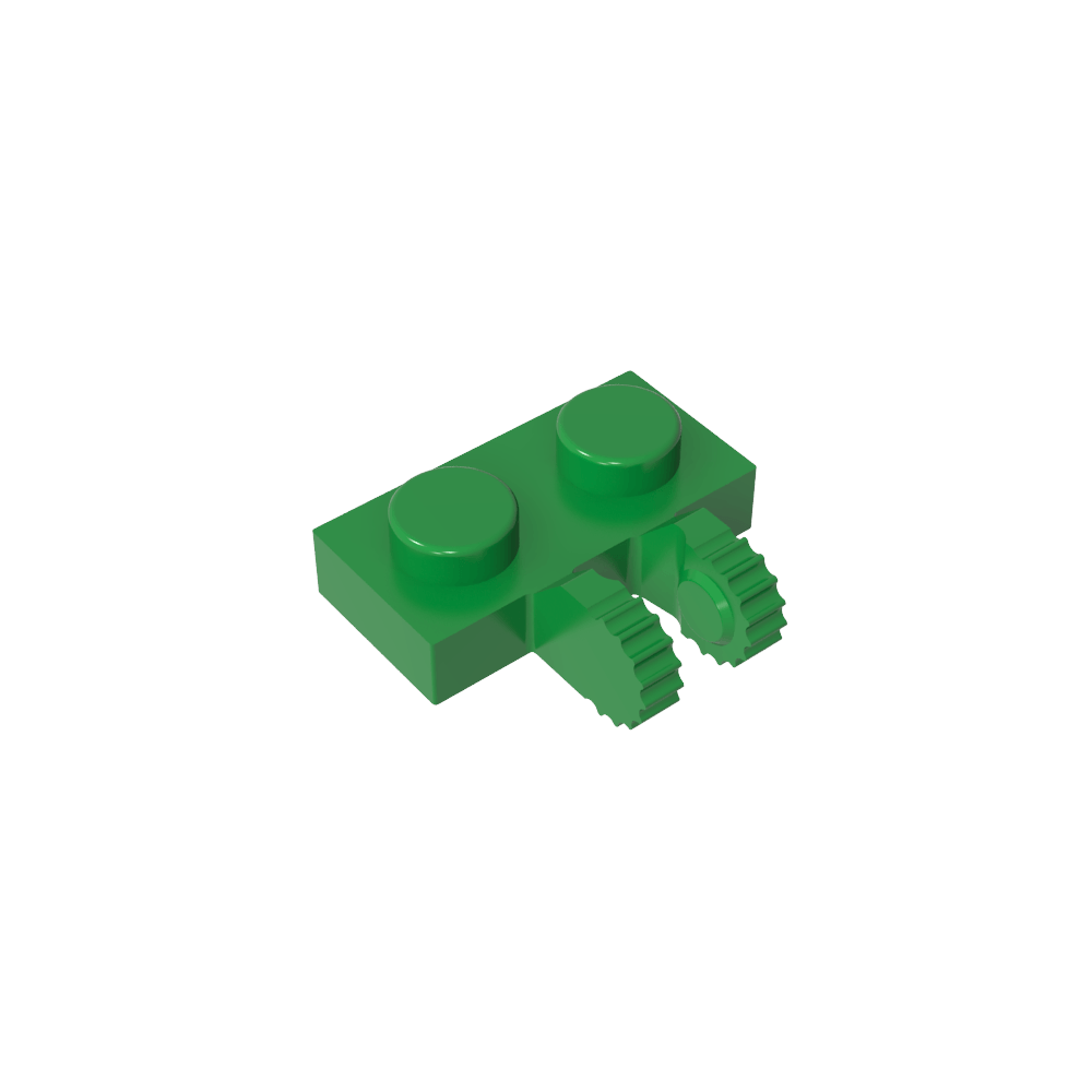 Plaque de charnière 1 x 2 à verrouillage par 2 doigts sur le côté, 9 dents-MyGobricksFr