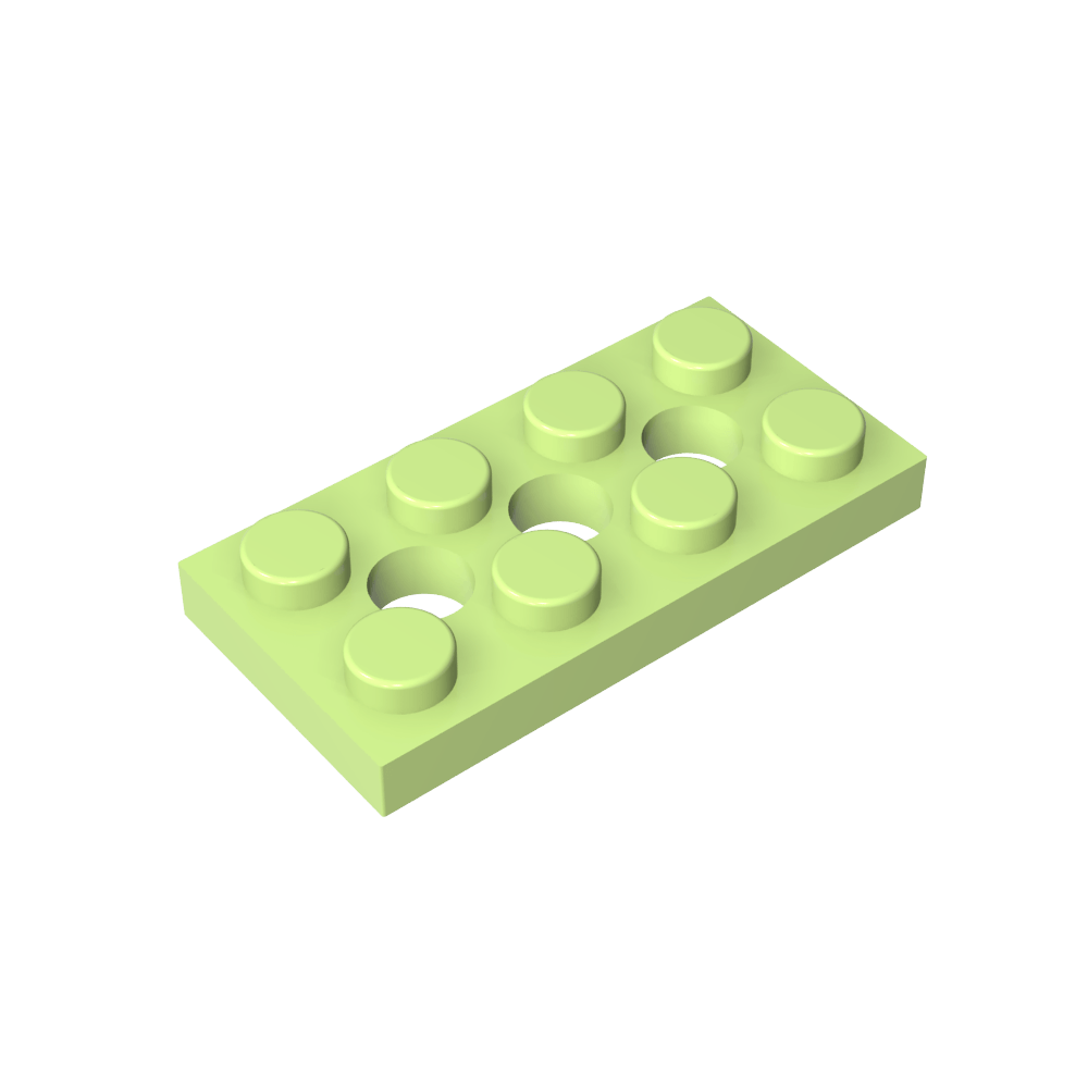 Plaque Technic 2 x 4 [3 trous]-MyGobricksFr
